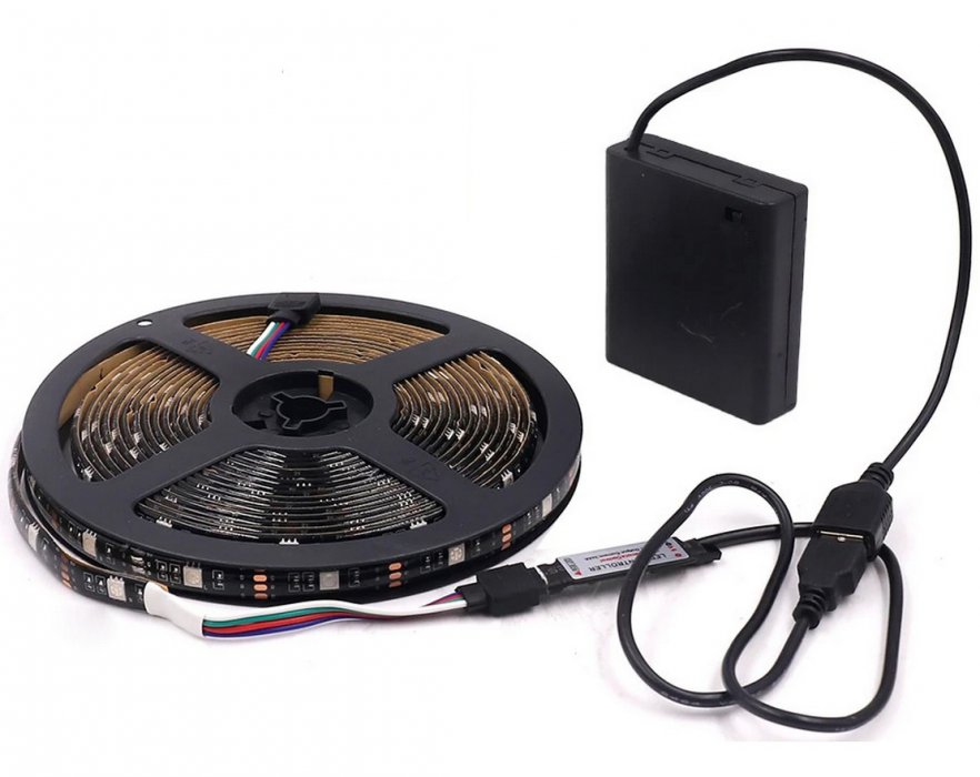 Разноцветная RGB-подсветка (аккумулятор)